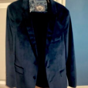 Like new Appaman navy velvet suit, slim fit